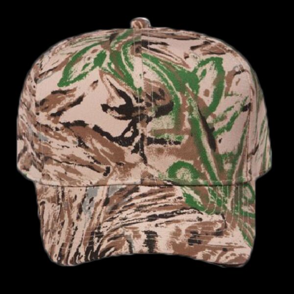 OTTO CAP Camouflage 6 Panel Mid Profile Baseball Cap Thumbnail