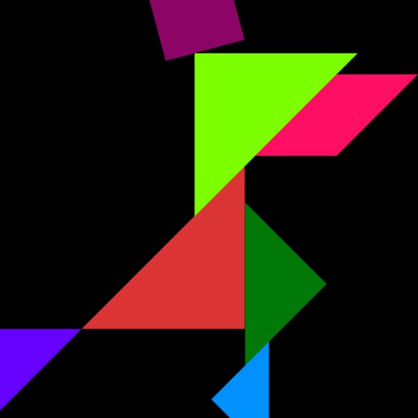 Tangram shape people 19 Thumbnail