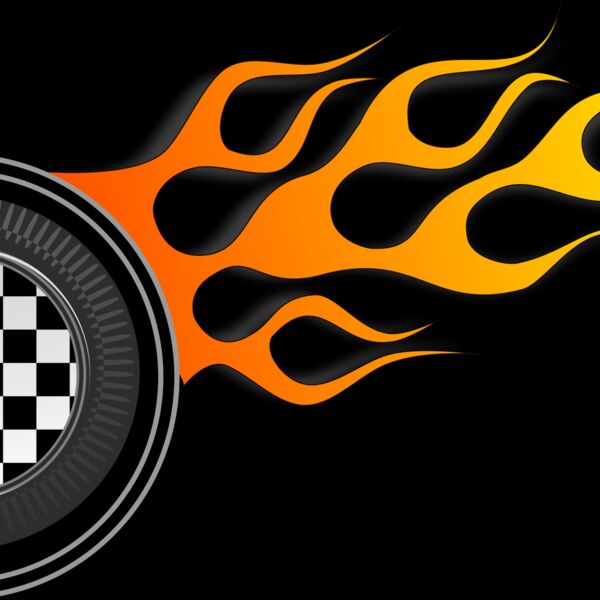 racing wheels illustration Thumbnail