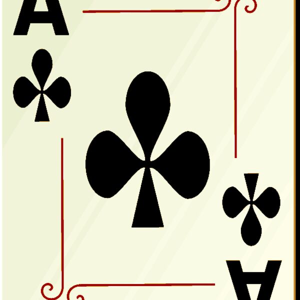 nicubunu Ornamental deck Ace of clubs Thumbnail
