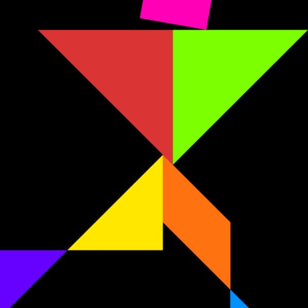 Tangram shape people 13 Thumbnail