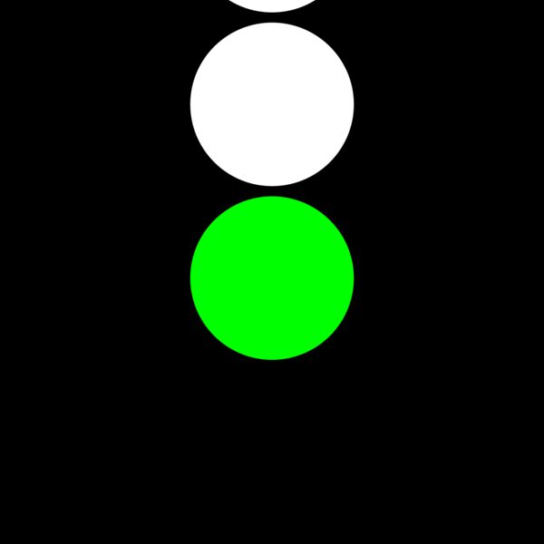 traffic semaphore silhouette green Thumbnail