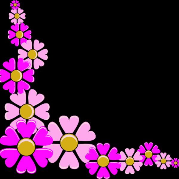 pink flower corner Thumbnail
