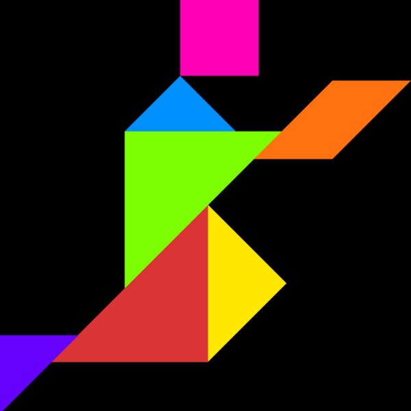 Tangram shape people 51 Thumbnail