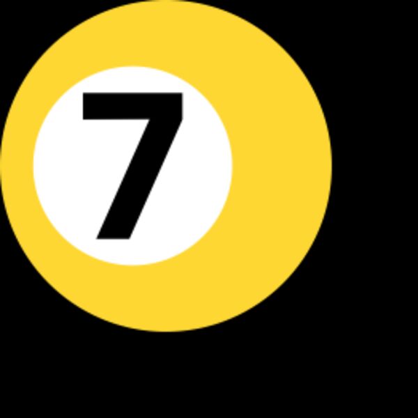 biliard ball seven Thumbnail
