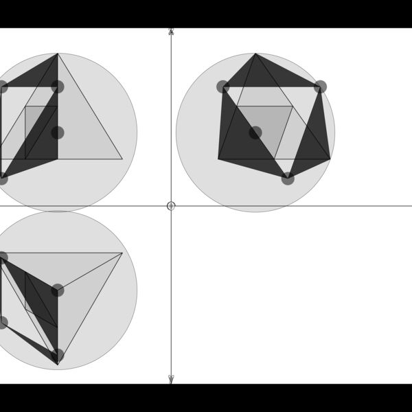 07v10 geodaetische Kuppel aus Tetraeder Frequenz 2 Thumbnail