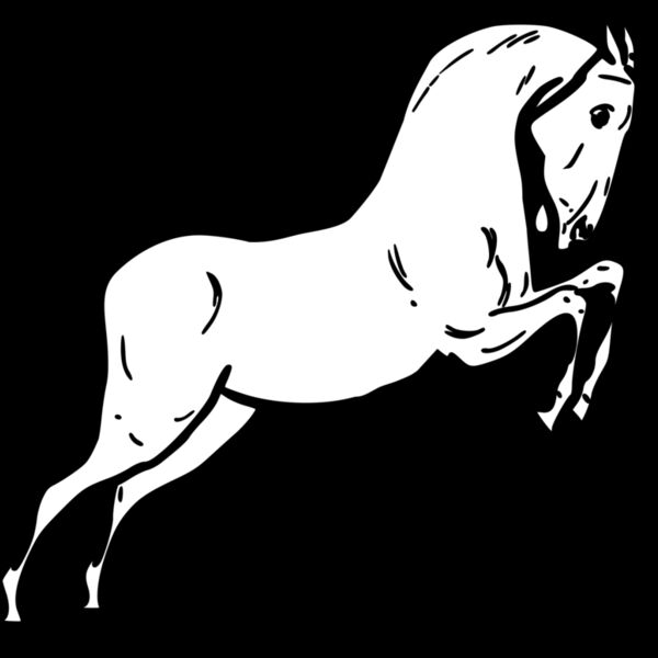 warszawianka Jumping horse outline Thumbnail