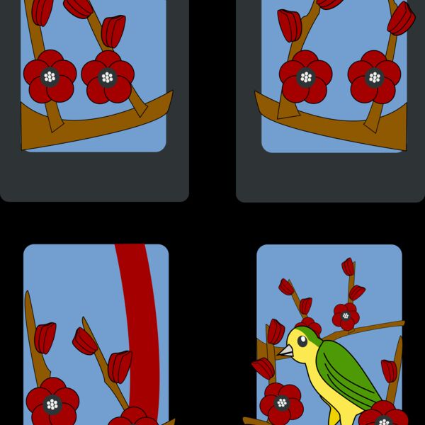 rg1024 Hanafuda Ume  February  Thumbnail